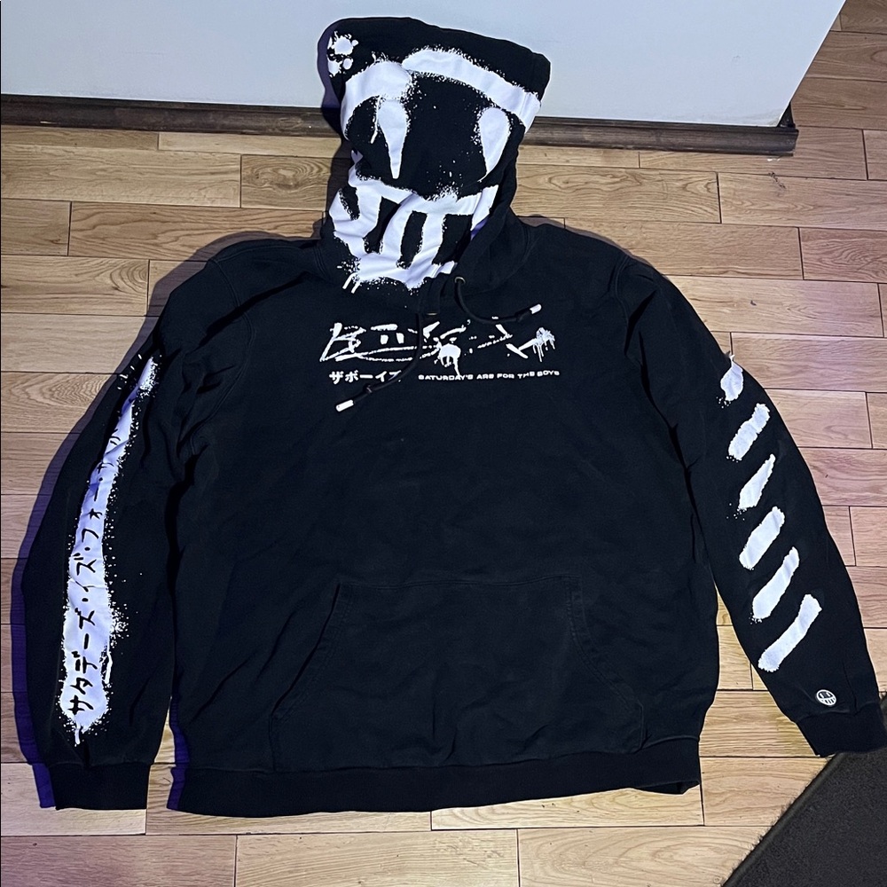 Black Graphic Hoodie